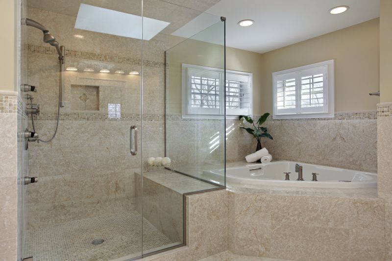 Glass Enclosed Tub